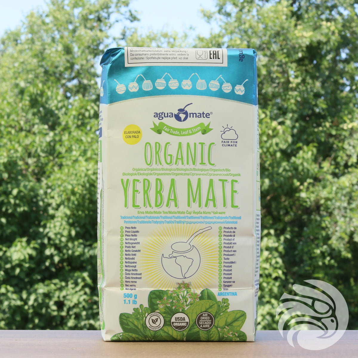 Aguamate Organická yerba maté • Vyrobená s palem • 500 g