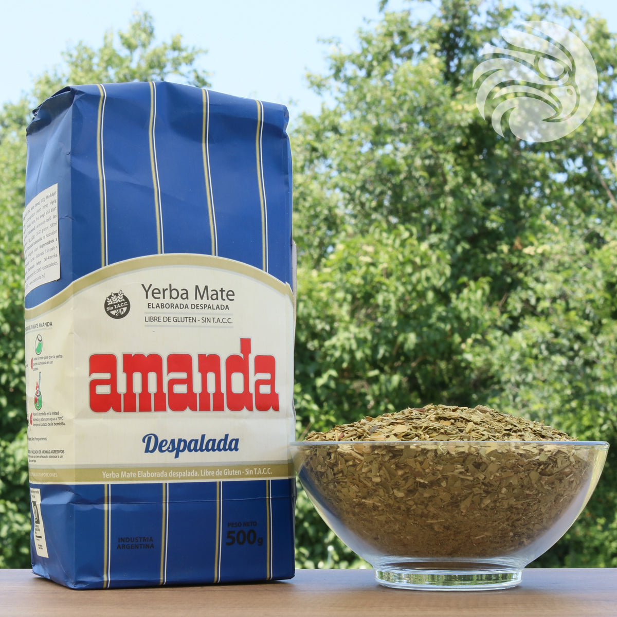 Amanda čaj yerba maté • Bez stonků – Sin palo • 500 g