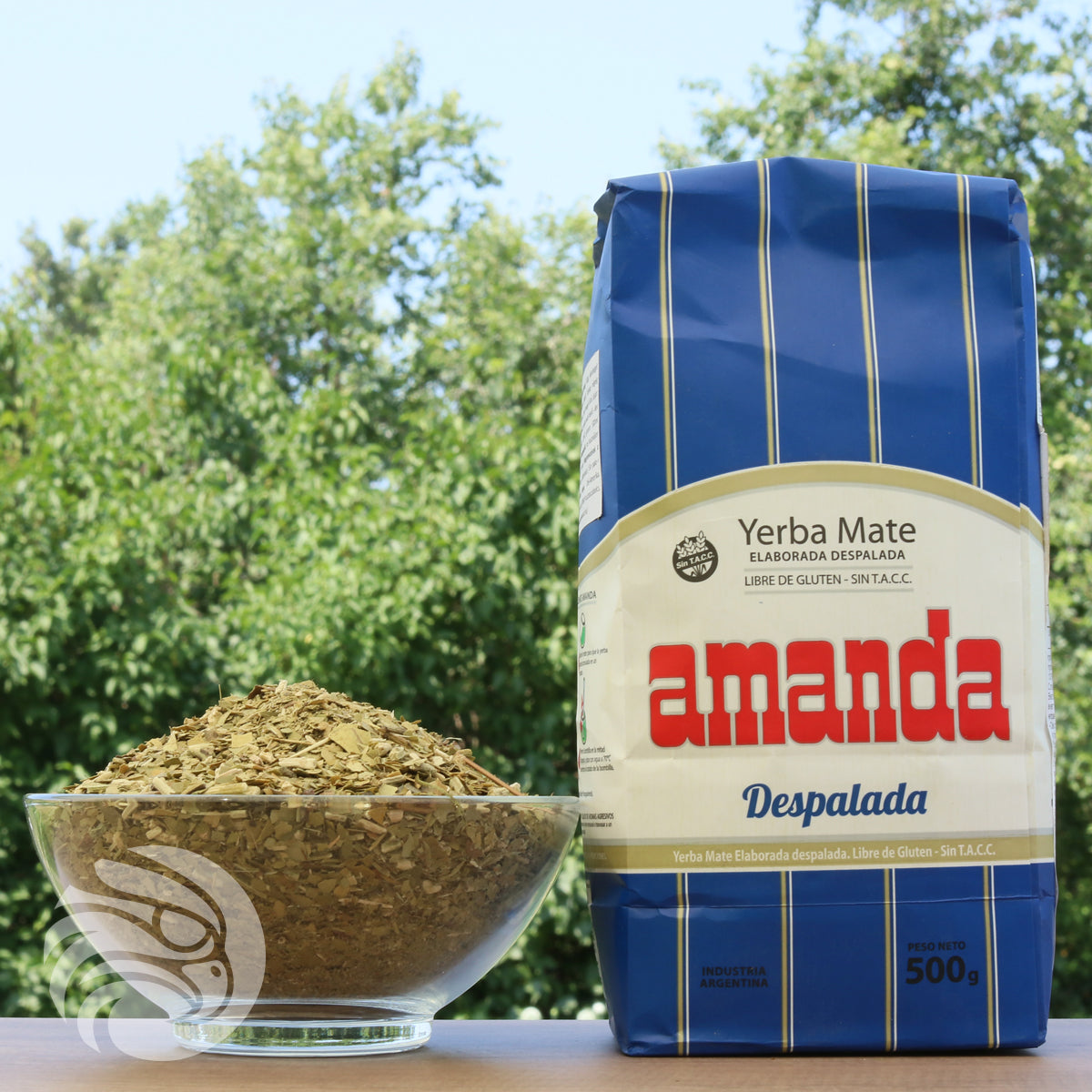Amanda čaj yerba maté • Bez stonků – Sin palo • 500 g