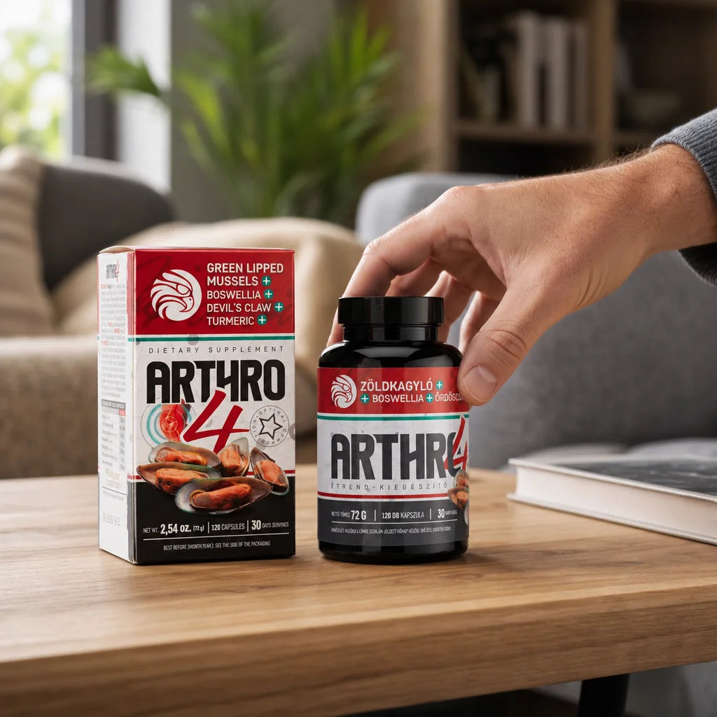 ARTHRO4 • Kloubní + chrupavkový komplex • s novozélandskou zelenou mušlí • 120 kapslí
