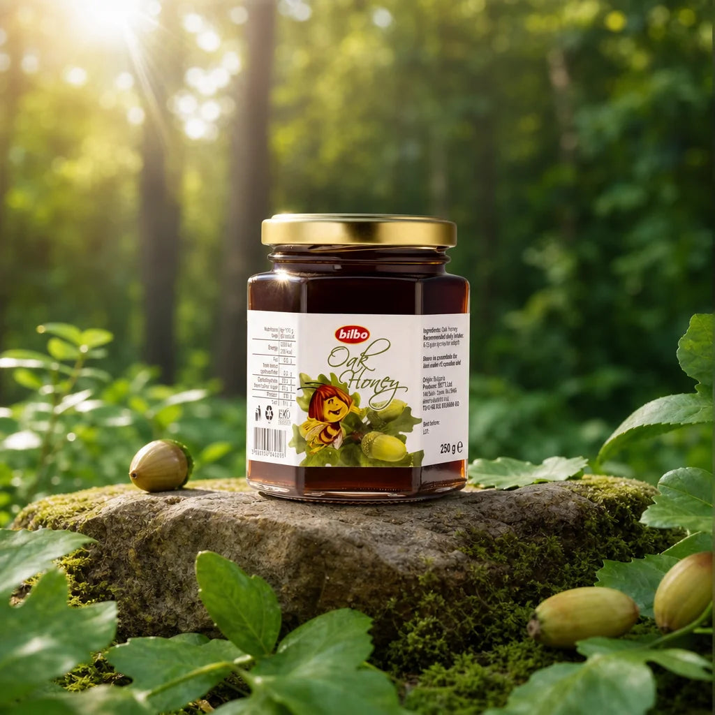 Bilbo syrový kakaový med • 250 g