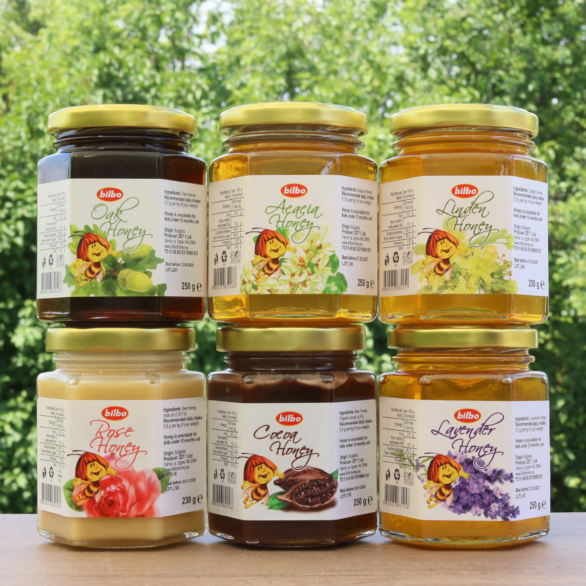 Bilbo surový akáciový med • 250 g