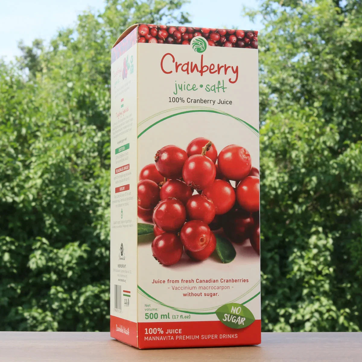 Mannavita Cranberry 100% pure pressed juice • 500 ml - Mannavita