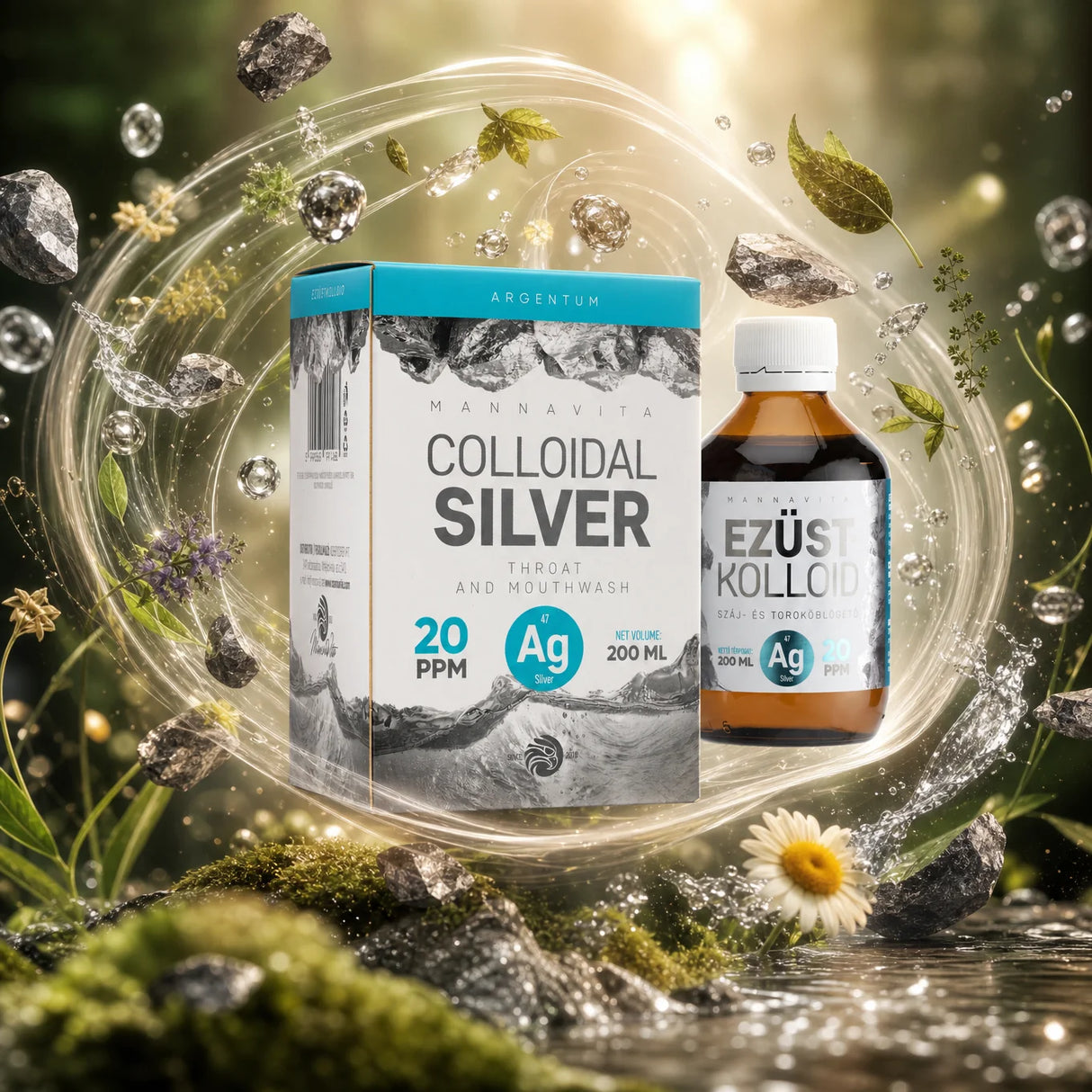 Mannavita Koloidní stříbro 20 PPM • 200 ml