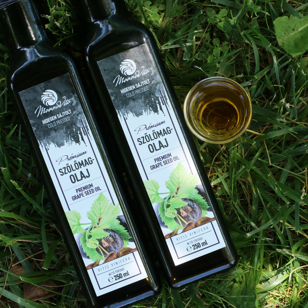 Mannavita maďarský za studena lisovaný olej z hroznových semínek • 250 ml