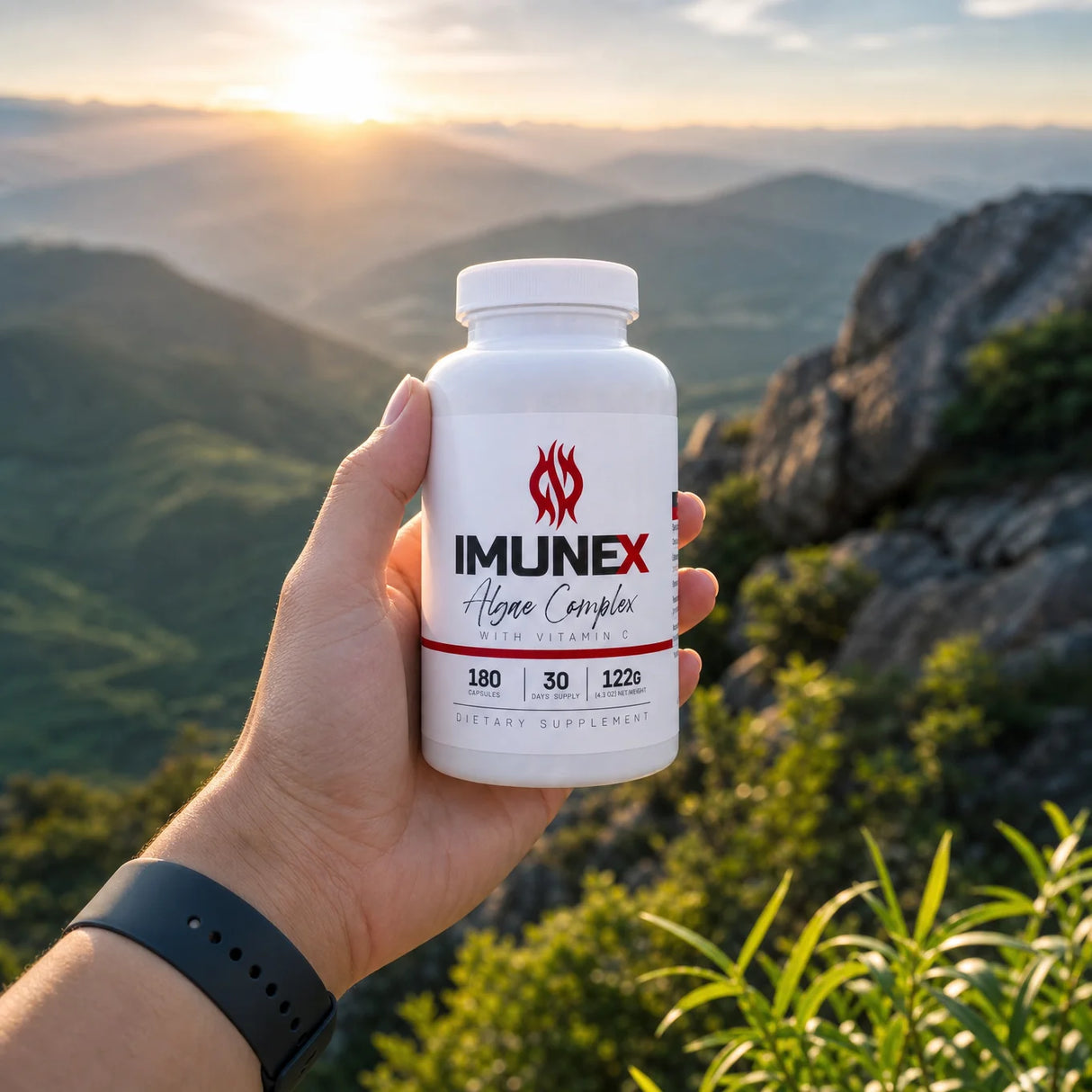 IMUNEX komplex řas • s 5 řasami • 180 kapslí