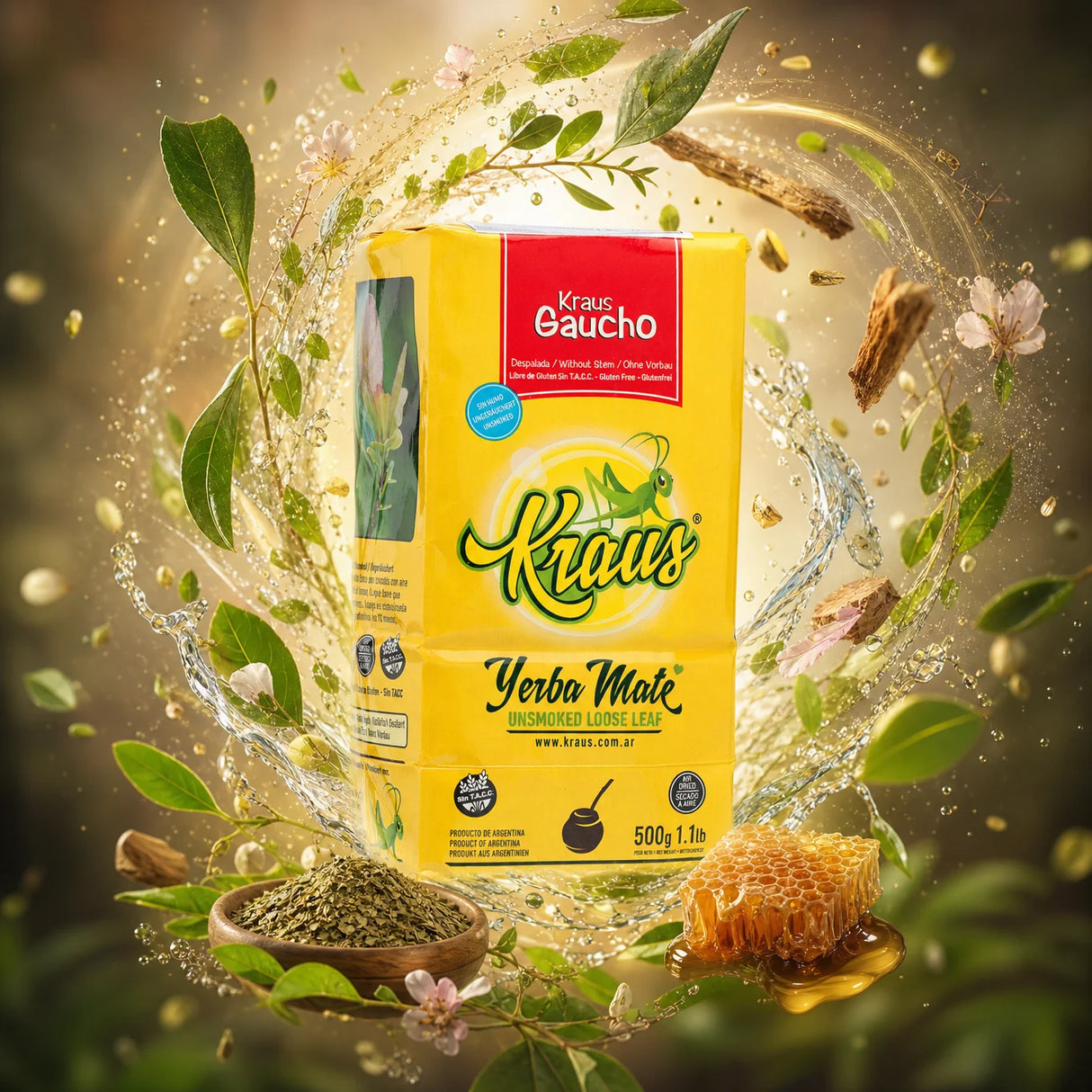 Kraus yerba maté • se stonky • 500 g