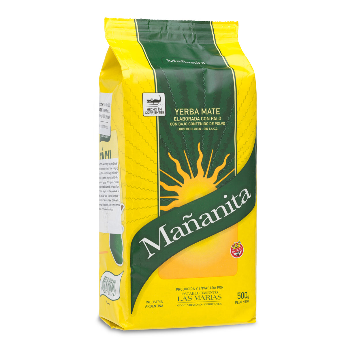 Čaj yerba maté Mañanita • Vyrobeno s větvičkami • 500 g