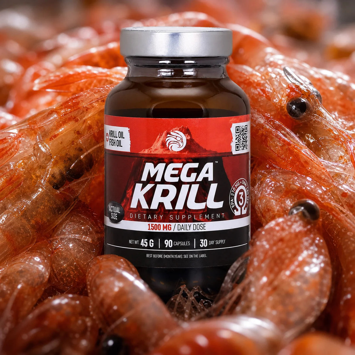 MegaKRILL 1500 mg krilový olej + rybí olej • 90 kapslí