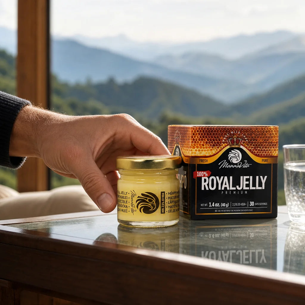 Mannavita Premium Mateří Kašička • 2,5% 10-HDA • 40g