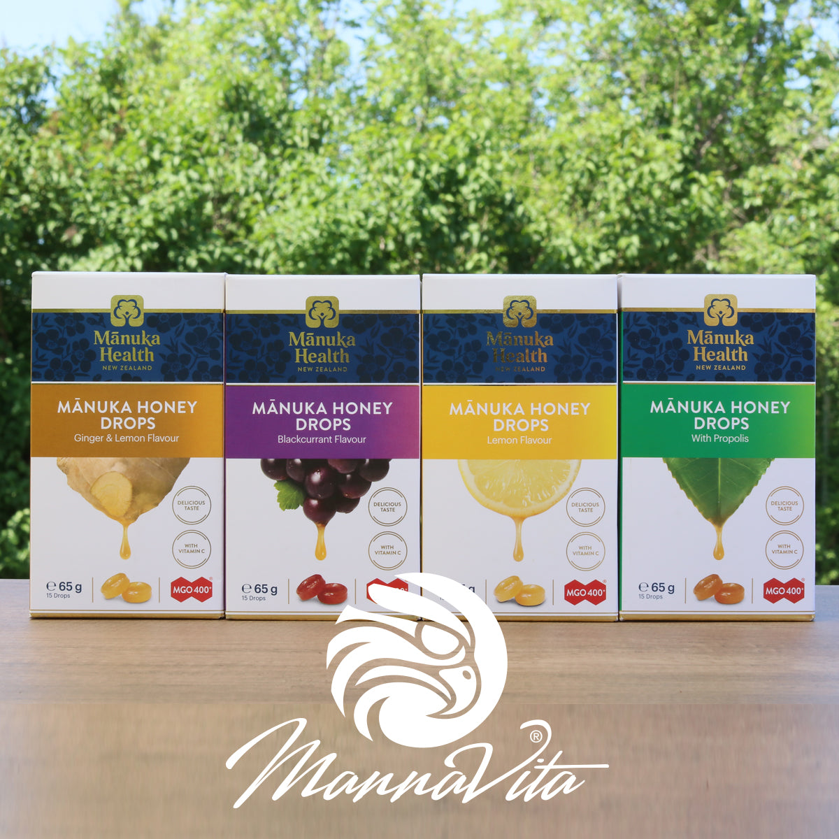 Pastilky s manukovým medem a přírodní citronovou příchutí • 15 ks.