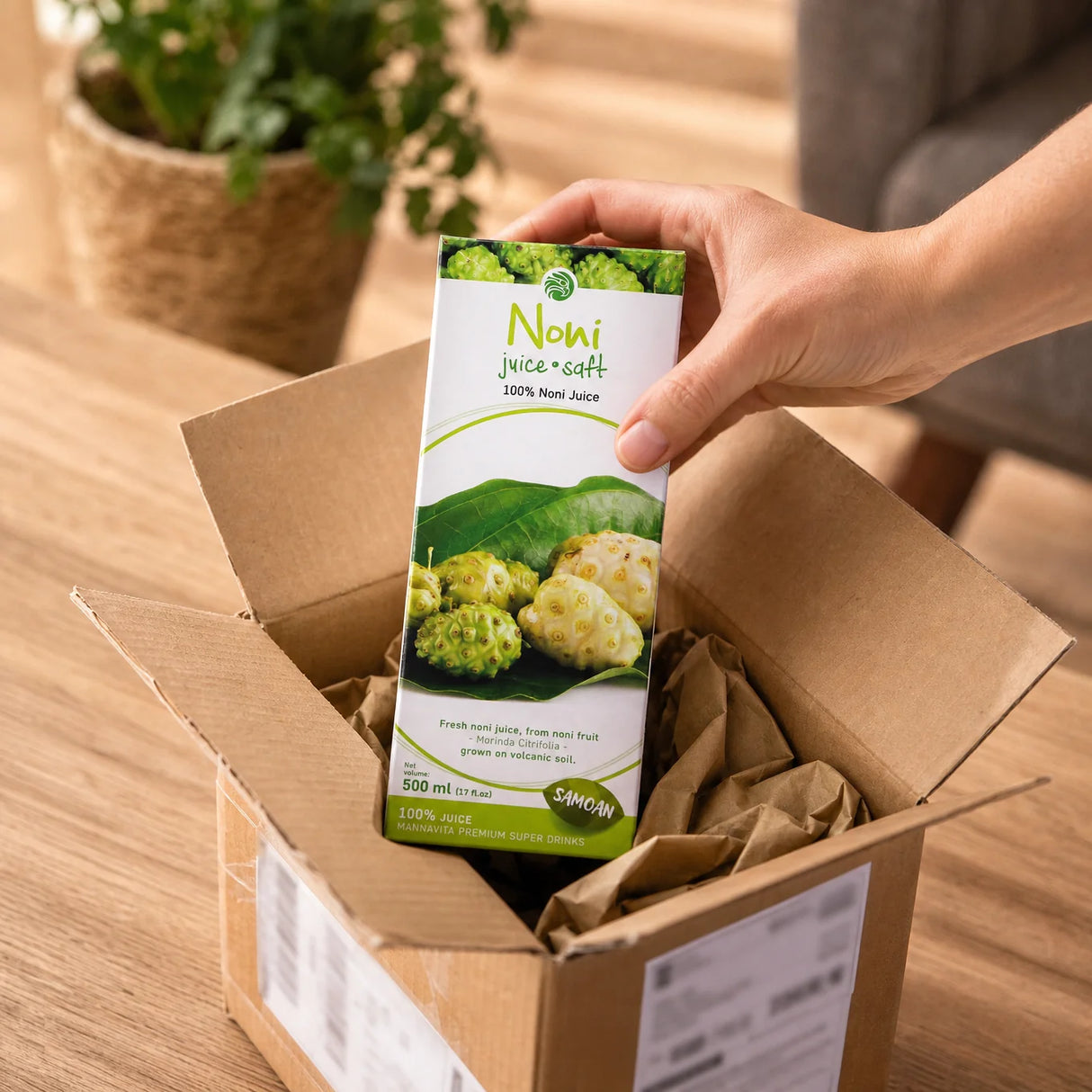 Mannavita Noni 100% lisovaná čistá šťáva • 500 ml