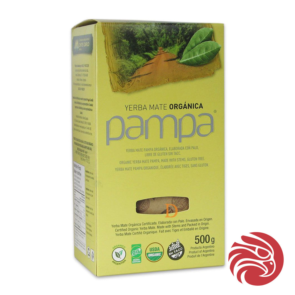 Pampa Bio yerba maté • Vyrobeno se stonky • 500 g