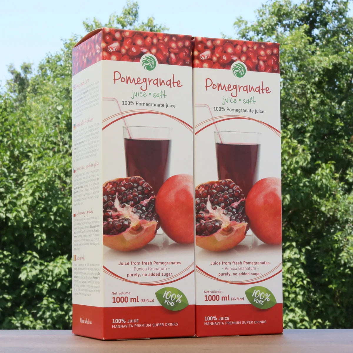 Mannavita Pomegranate 100% pure pressed juice • 1000 ml - Mannavita