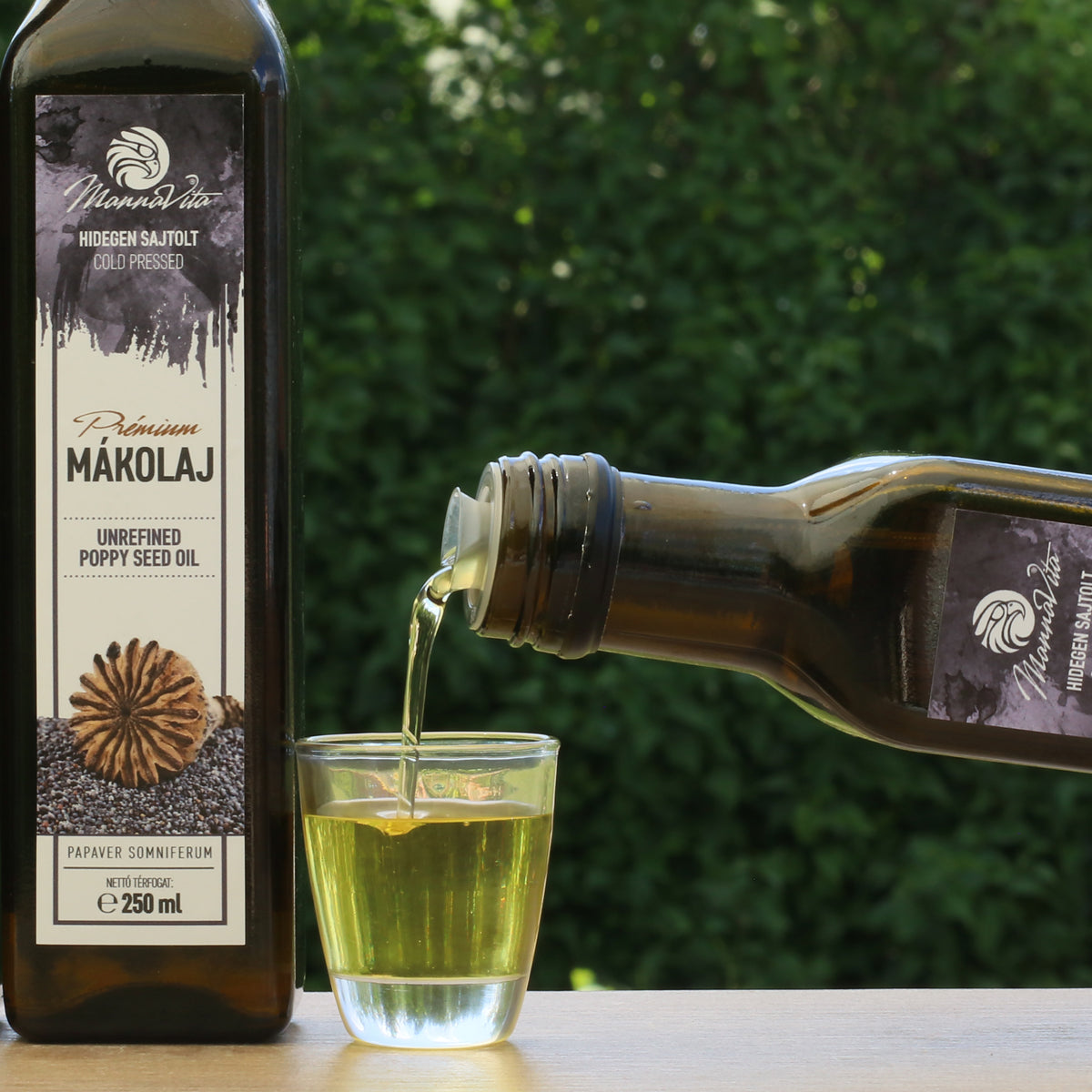 Mannavita Maďarský za studena lisovaný makový olej • 250 ml