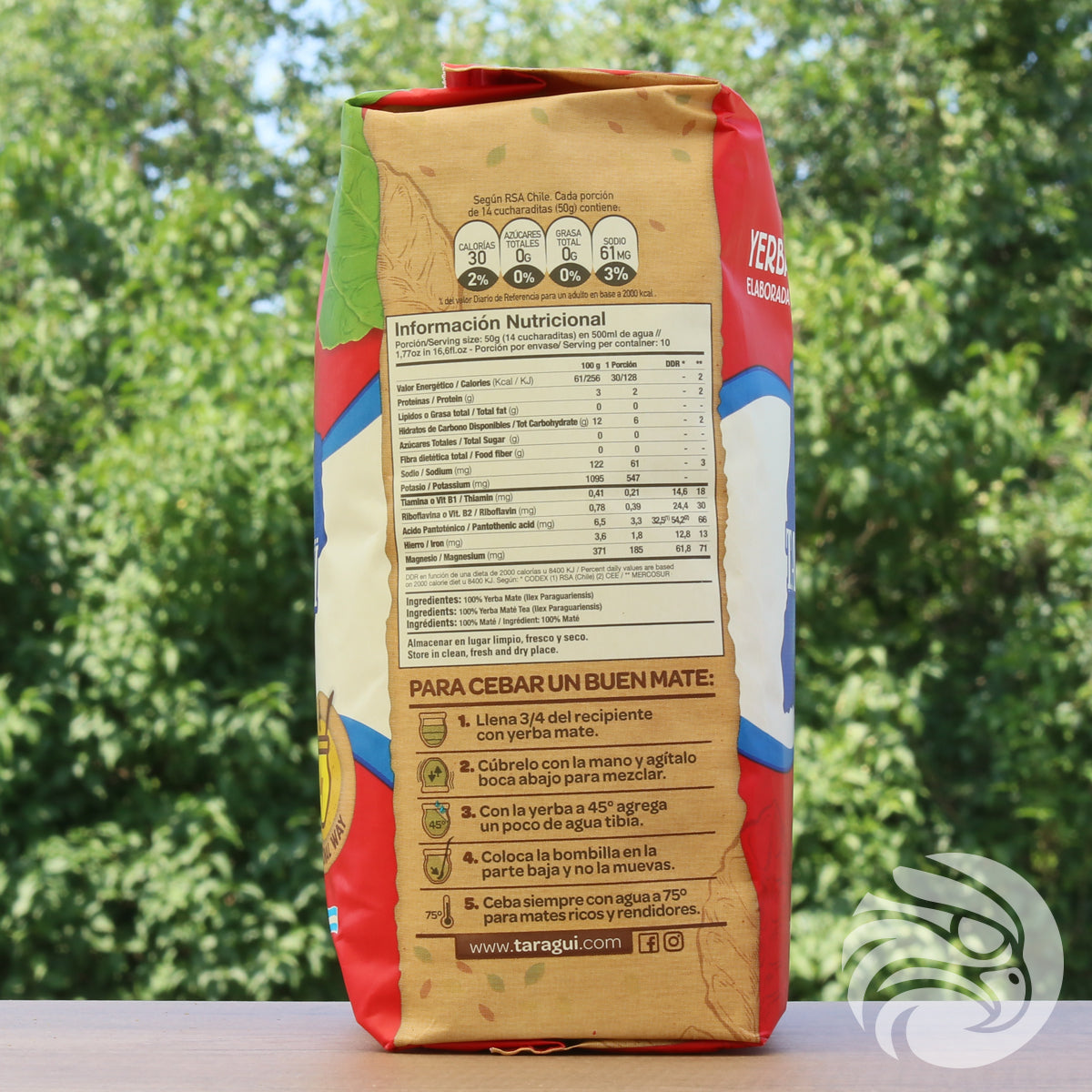 Taragüi yerba maté čaj • S větvičkami • 500 g
