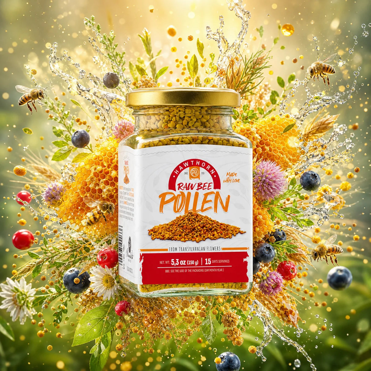 Mannavita syrový Hlohový včelí pyl • 150g