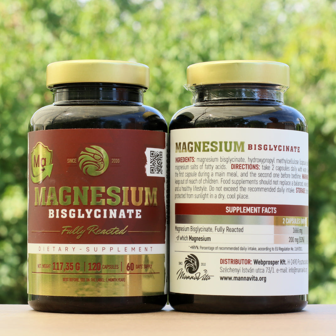 Mannavita MAGNESIUM bisglycinát plně reagovaný • 120 ks