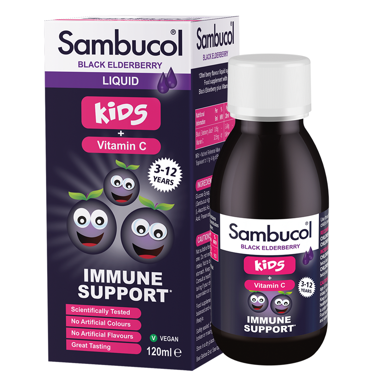 Sambucol sirup z černého bezu, pro děti • 120 ml