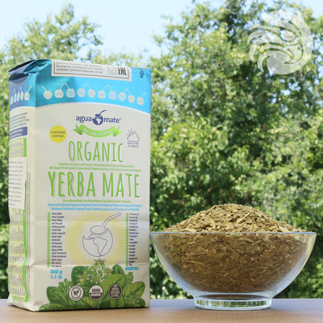 Aguamate Organická yerba maté • Vyrobená s palem • 500 g