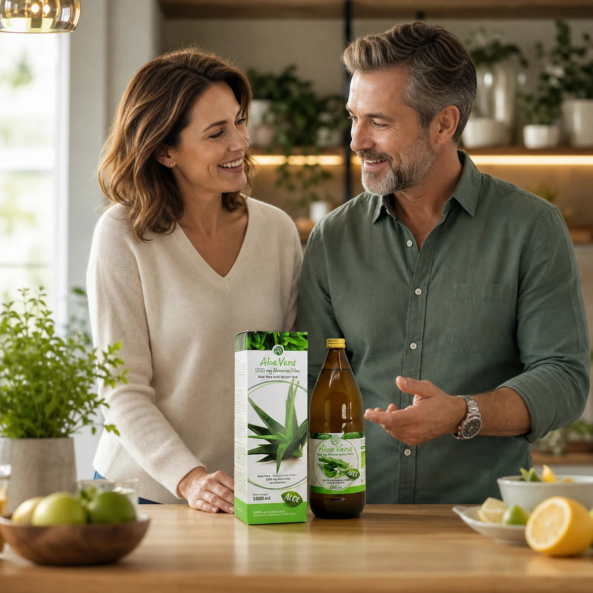 Mannavita Aloe vera • 100% čistá lisovaná šťáva • 1000 ml