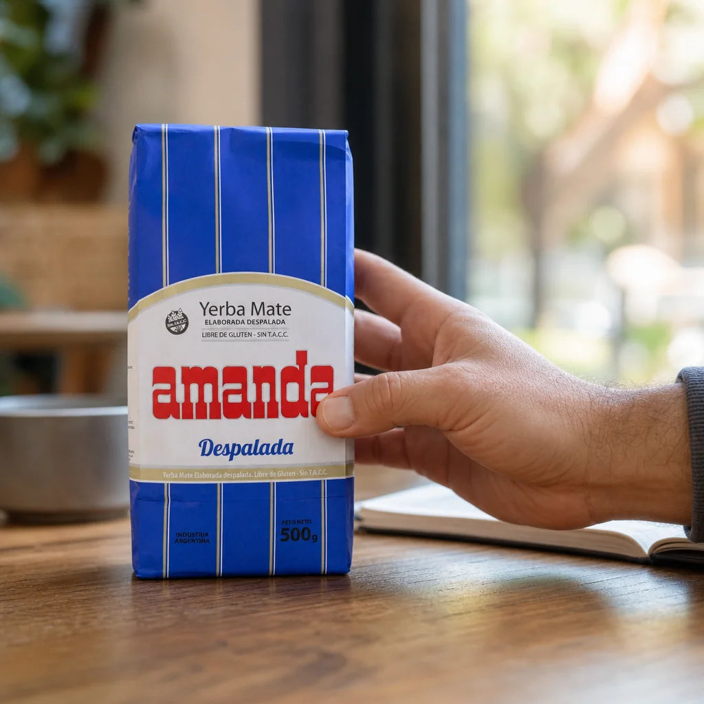Amanda yerba maté • bez stonků – Sin palo • 500 g