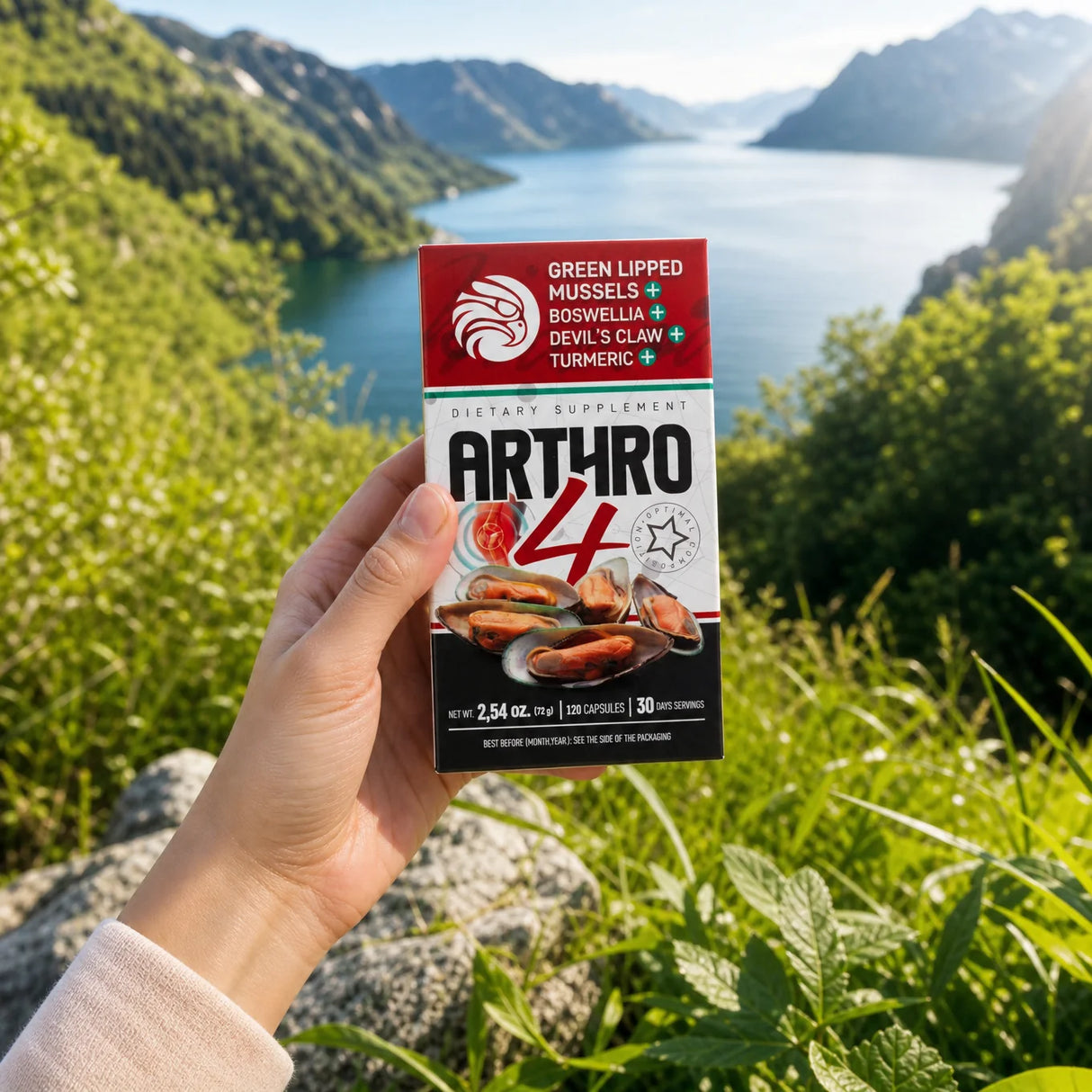 ARTHRO4 • Kloubní + chrupavkový komplex • s novozélandskou zelenou mušlí • 120 kapslí