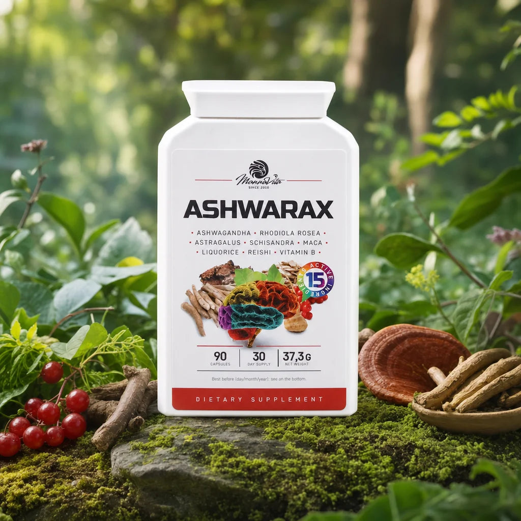 Ashwarax pro úlevu od úzkosti, paniky a nespavosti • 90 kapslí
