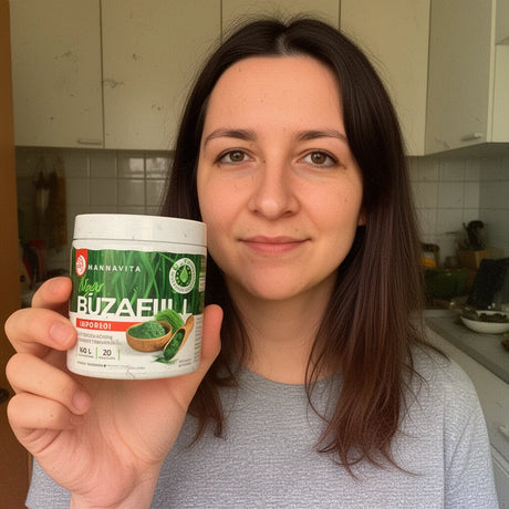 Mannavita prášek ze syrové šťávy z mladé pšenice • bez lepku • 140g