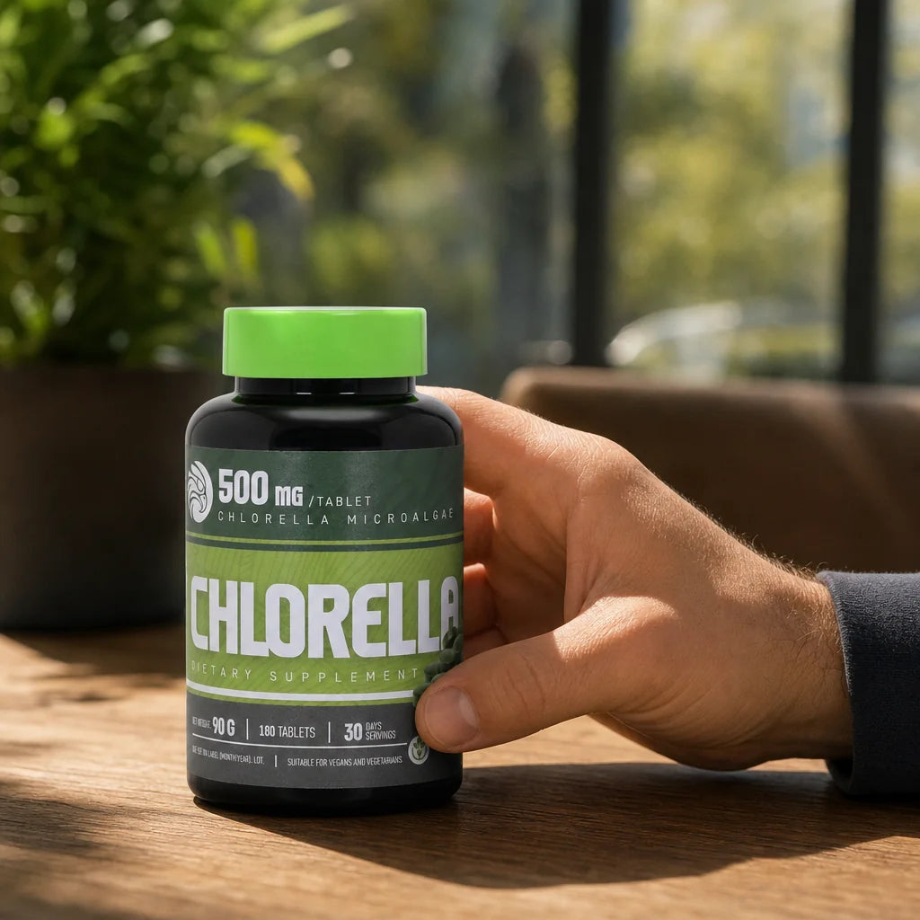 Mannavita Chlorella 500 mg tablety • 180 ks.