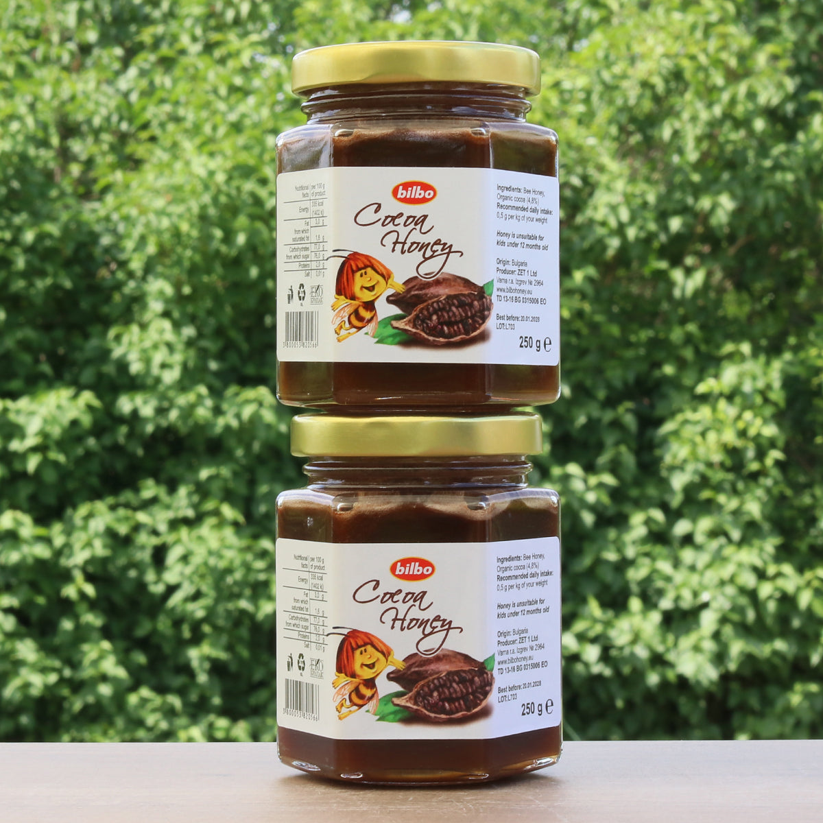 Bilbo syrový kakaový med • 250 g