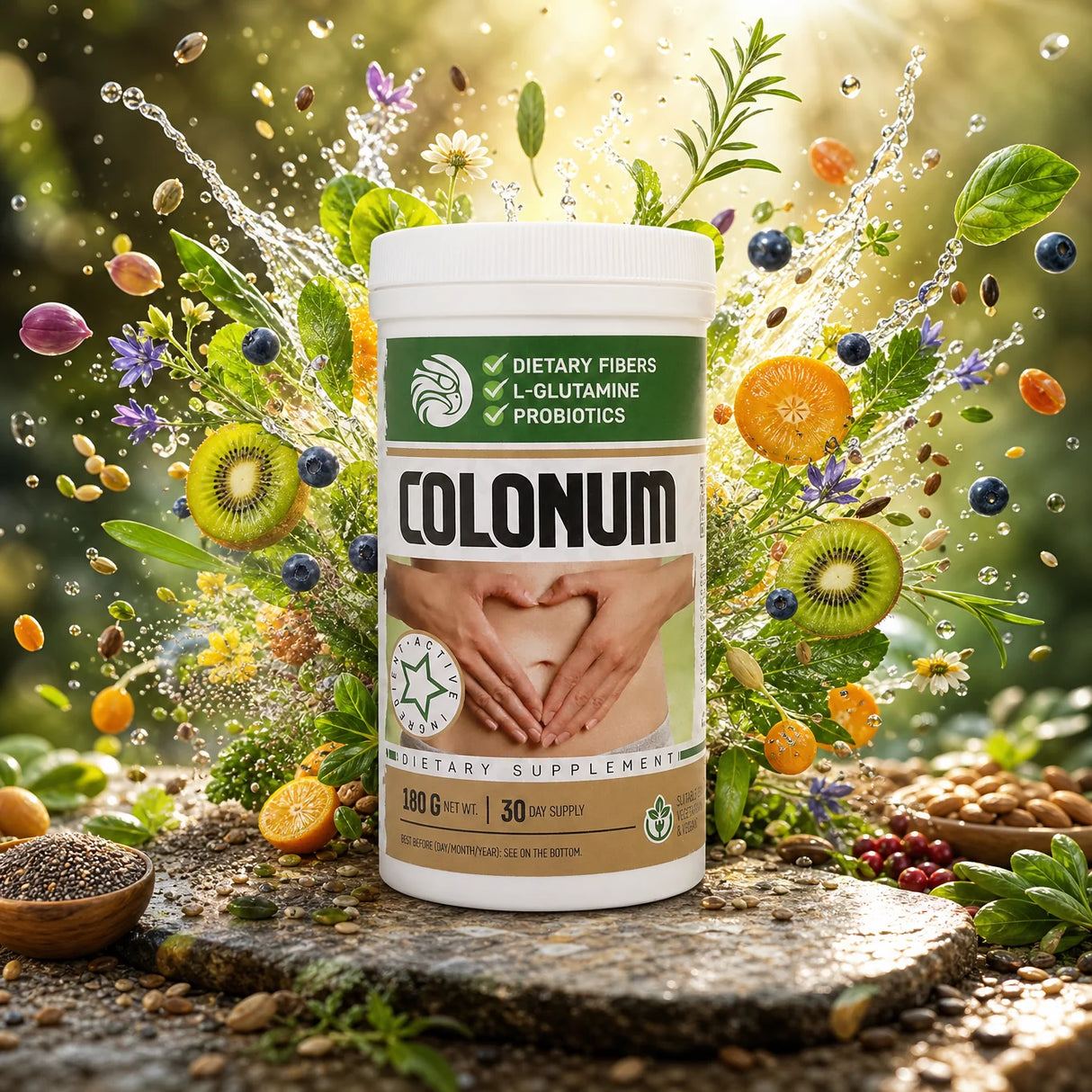 COLONUM prášek na očistu tlustého střeva a obnovu střev • 180g