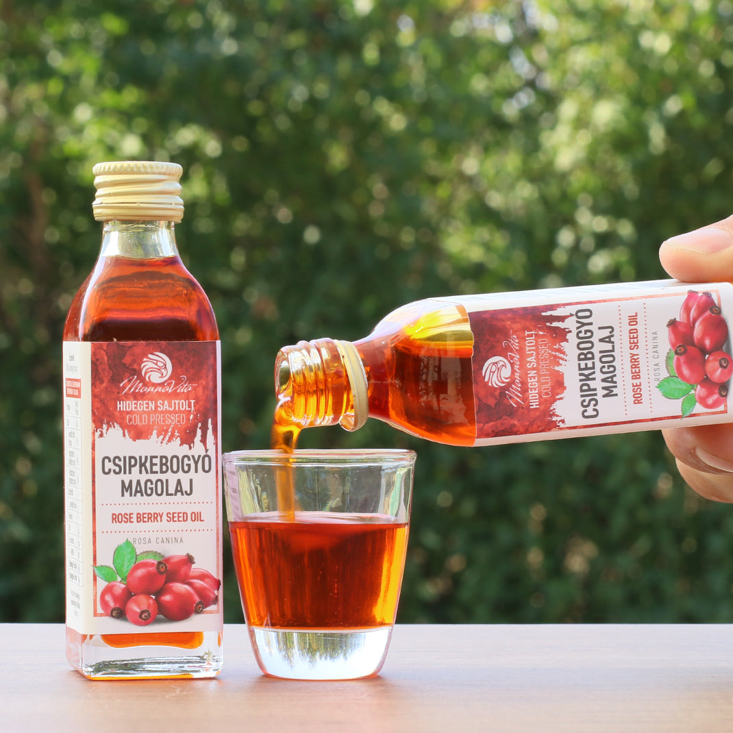 Mannavita maďarský za studena lisovaný olej ze semínek šípku • 40 ml
