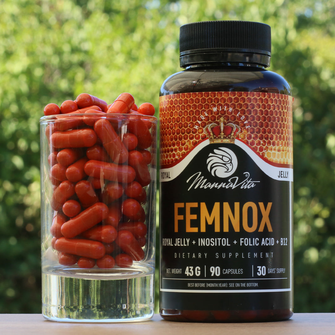 FEMNOX Mateří Kašička  + Inositol + Kyselina listová + B12 komplex • 90 kapslí