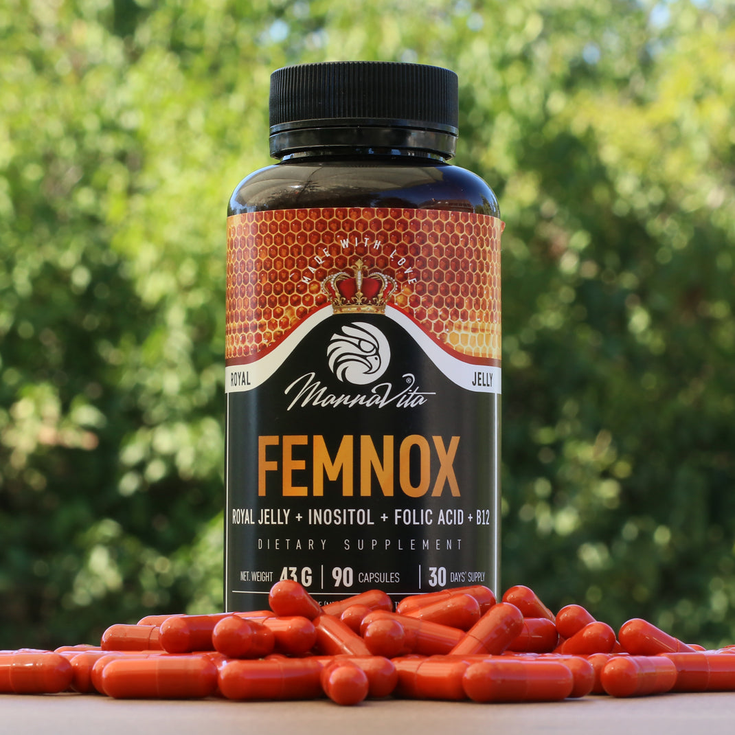 FEMNOX Mateří Kašička  + Inositol + Kyselina listová + B12 komplex • 90 kapslí
