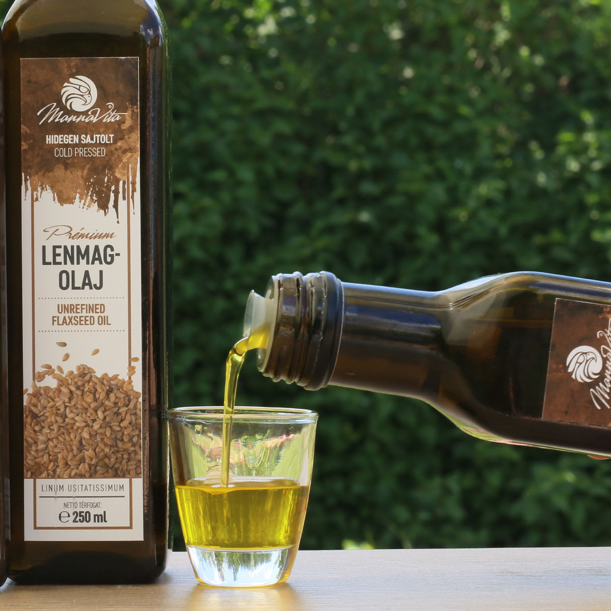 Mannavita Maďarský za studena lisovaný lněný olej • 250 ml
