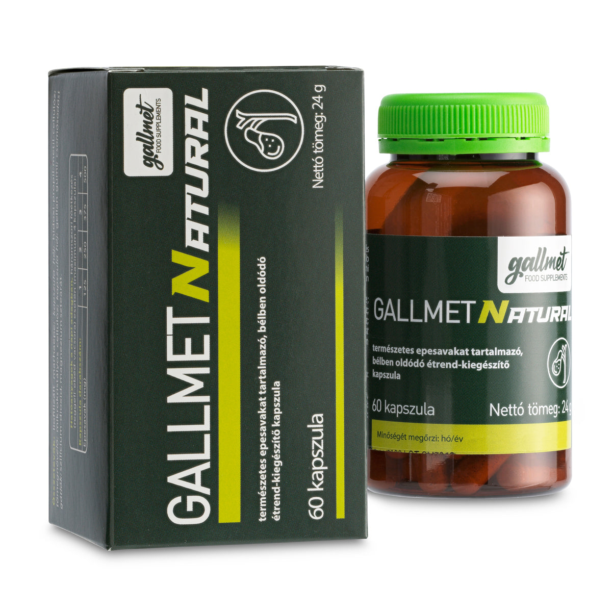 Gallmet Natural kapsle se žlučovými kyselinami • 60 ks