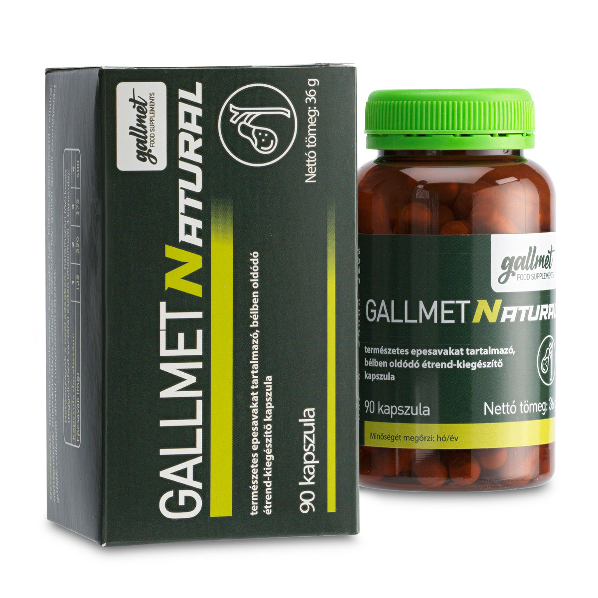 Gallmet Natural kapsle se žlučovými kyselinami • 90 ks.