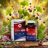 GINK-Q10 • Q10 Koenzym + komplex Ginkgo Biloba • 60 kapslí