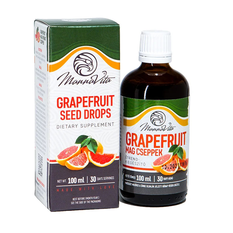 Mannavita Kapky z grepových semínek • 100 ml