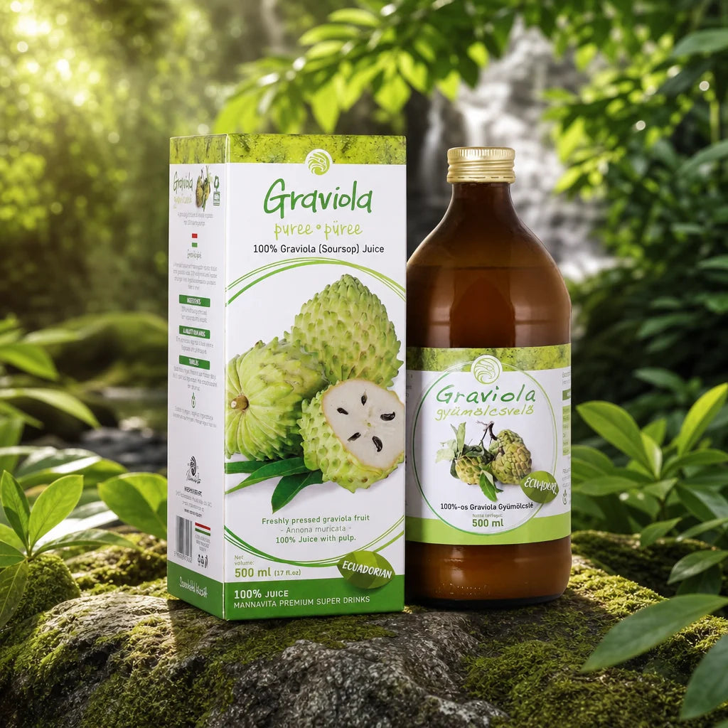 Mannavita Graviola 100% lisované čisté pyré • 500 ml