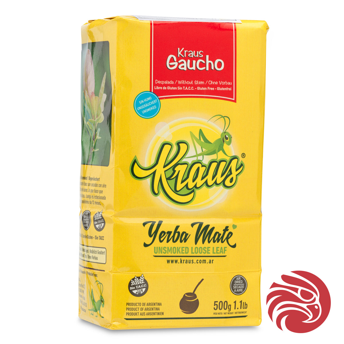 Kraus yerba maté • Gaucho, sin palo – bez stonků • 500 g