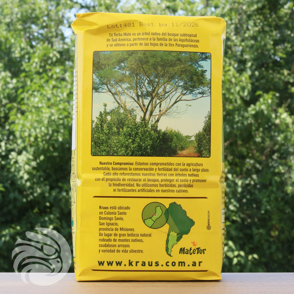 Čaj yerba maté Kraus • Silvestre, máta • 500 g