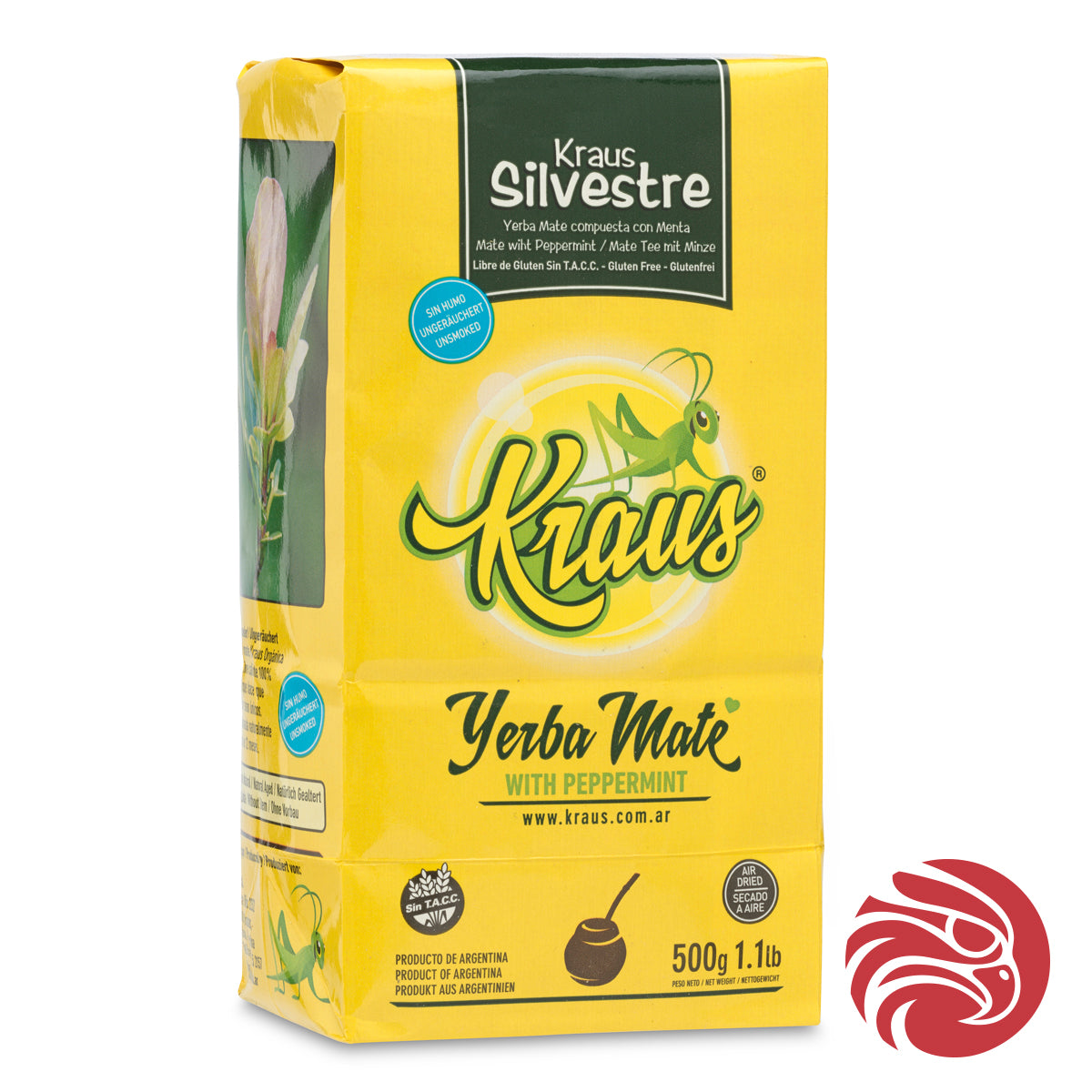 Čaj yerba maté Kraus • Silvestre, máta • 500 g