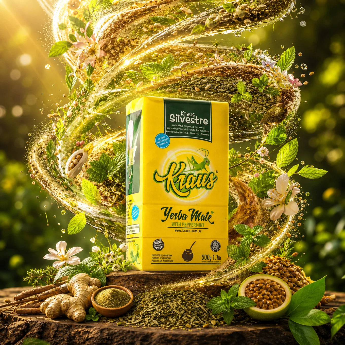 Kraus yerba maté • se stonky • 500 g