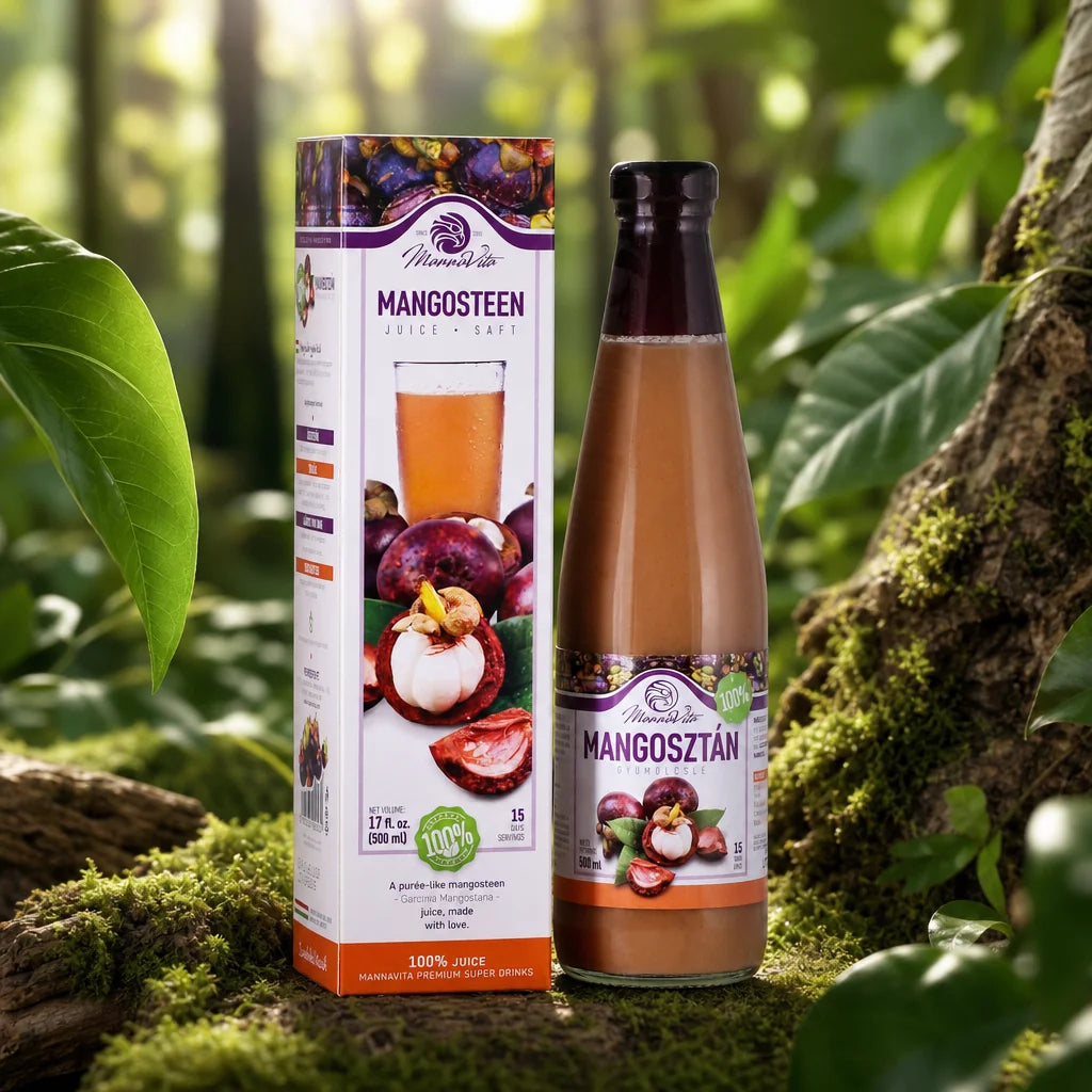 Mannavita Mangostan • 100% lisované čisté pyré • 500 ml