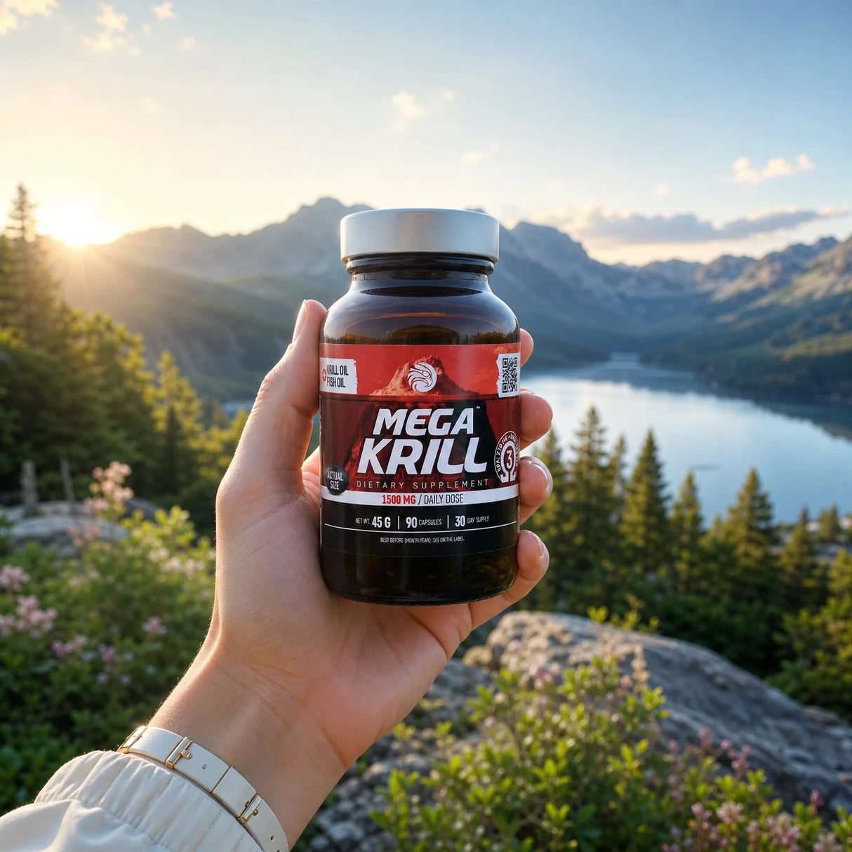 MegaKRILL 1500 mg krilový olej + rybí olej • 90 kapslí