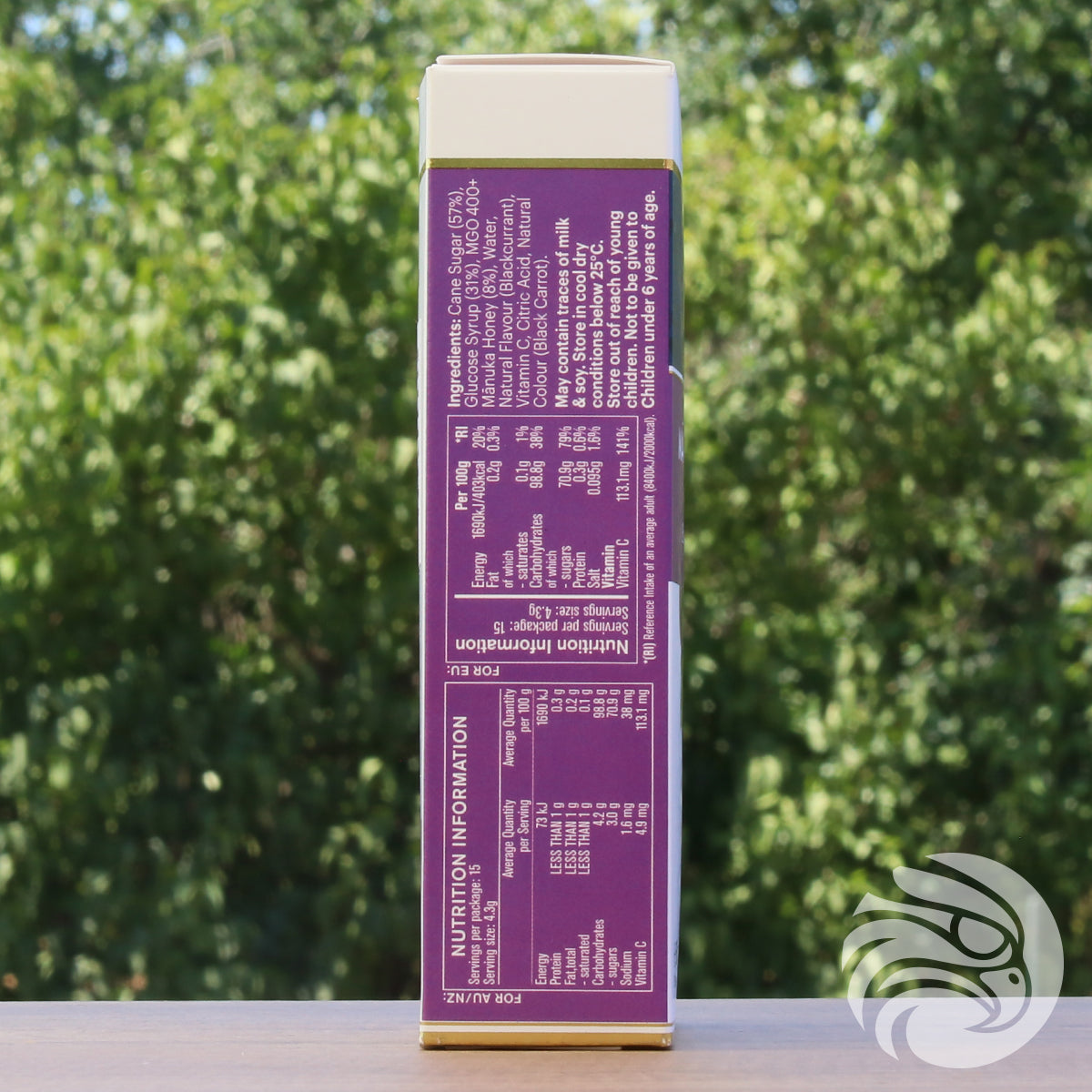 Pastilky s manukovým medem a černým rybízem • 15 ks