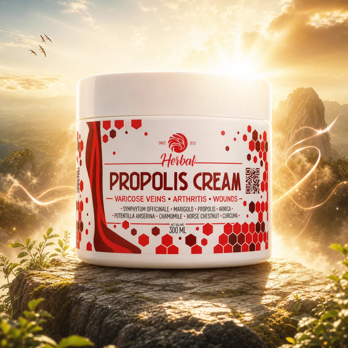 Mannavita Propolisový krém s bylinkami • 300 ml