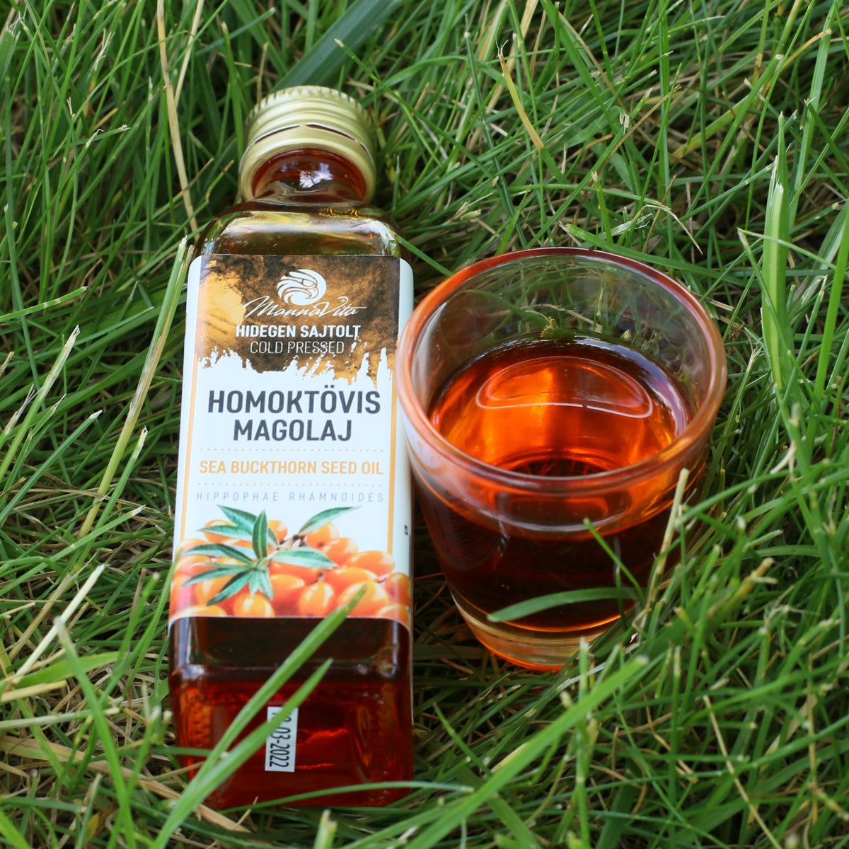 Mannavita maďarský za studena lisovaný olej ze semen rakytníku • 40 ml